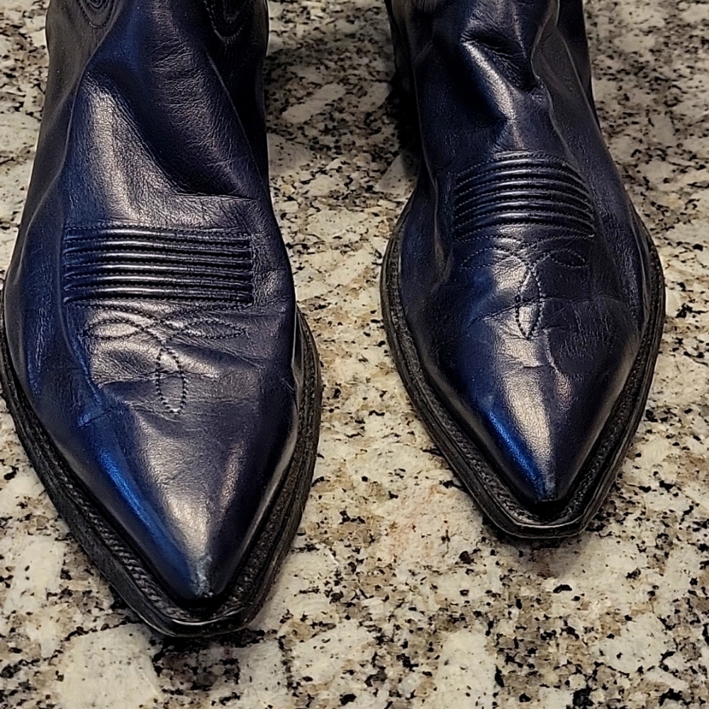 Men's Navy 10 Nocona cowboy boots